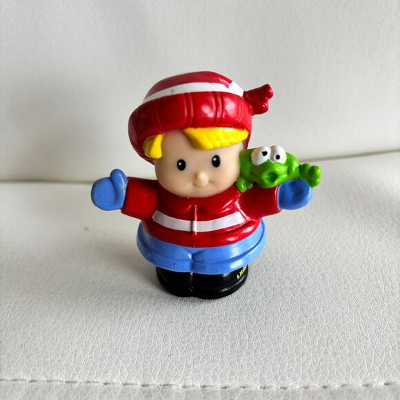 FP Little People Christmas Holiday 2009 Santa Hat Boy Eddie Replacement Figure - Picture 1 of 4
